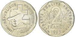 World Coins - Coin, France, Jean Moulin, 2 Francs, 1993, , Nickel, KM:1062