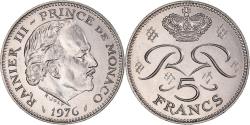 World Coins - Coin, Monaco, Rainier III, 5 Francs, 1976, , Copper-nickel, KM:150