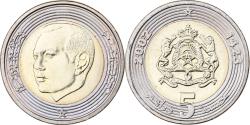 World Coins - Morocco, Mohammed VI, 5 Dirhams, 2002, Bi-Metallic, , KM:109