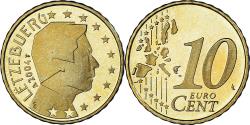World Coins - Luxembourg, 10 Euro Cent, 2004, Utrecht, , Brass, KM:78