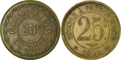 World Coins - Coin, France, Etablissements OSSART, Montpellier, 25 Centimes, 1921,