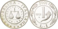 World Coins - Coin, Italy, Lira, 2001, Rome, , Silver, KM:220