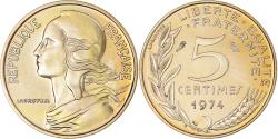 World Coins - Coin, France, Marianne, 5 Centimes, 1974, Paris, , Aluminum-Bronze