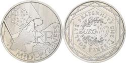 World Coins - France, 10 Euro, Midi-Pyrénées, 2010, Paris, , Silver, KM:1663
