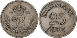 World Coins - Denmark, Frederik IX, 25 Öre, 1950, Copenhagen, Copper-nickel,