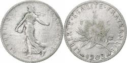 World Coins - France, Franc, Semeuse, 1903, Paris, Silver, , Gadoury:467, KM:844.1