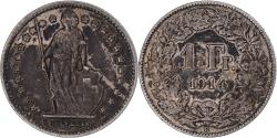 World Coins - Switzerland, Franc, 1914, Bern, , Silver, KM:24