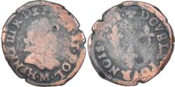 World Coins - Coin, France, Henri III, Double Tournois, 1592, Toulouse, , Copper