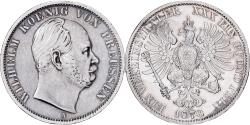 World Coins - German States, PRUSSIA, Wilhelm I, Thaler, 1870, Berlin, Silver,