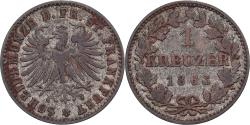 World Coins - Free city of Frankfurt, 1 Kreuzer, 1863, Billon,