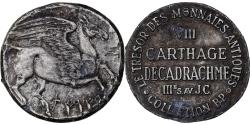 World Coins - France, Token, Collection BP, Décadrachme Carthage, 1970, Zamak,