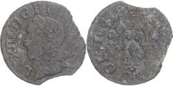 World Coins - Coin, France, Louis XIII, Double Tournois, 1643, , Copper, Gadoury:12