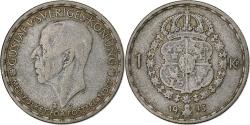 World Coins - Sweden, Gustaf V, Krona, 1943, Stockholm, Billon, , KM:814