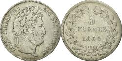 World Coins - Coin, France, Louis-Philippe, 5 Francs, 1834, Rouen, , Silver