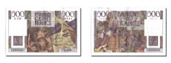 World Coins - Banknote, France, 500 Francs, 500 F 1945-1953 ''Chateaubriand'', 1953