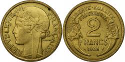World Coins - France, 2 Francs, Morlon, 1938, Paris, Aluminum-Bronze, , KM:886