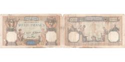 World Coins - France, 1000 Francs, Cérès et Mercure, 1927-09-26, R.562, VF(20-25)
