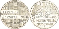 World Coins - Coin, GERMANY - FEDERAL REPUBLIC, 5 Mark, 1975, Stuttgart, Germany, Proof