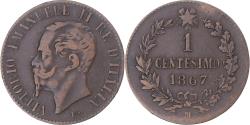 World Coins - Coin, Italy, Vittorio Emanuele II, Centesimo, 1867, Milan, , Copper