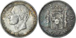 World Coins - Coin, Spain, Alfonso XII, 2 Pesetas, 1882, Madrid, , Silver, KM:678.2