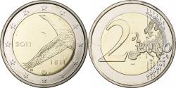 World Coins - Finland, 2 Euro, 200th Anniversary - National Bank, 2011, Vantaa, Bi-Metallic