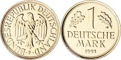 World Coins - Coin, GERMANY - FEDERAL REPUBLIC, Mark, 1993, Stuttgart, , Gold plated