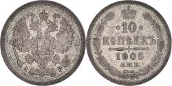 World Coins - Coin, Russia, Nicholas II, 10 Kopeks, 1905, , Silver, KM:20a.2