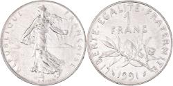 World Coins - Coin, France, Semeuse, Franc, 1991, Paris, , Nickel, KM:925.2