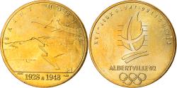 World Coins - France, Token, XVIème JO d'Albertville, Saint Moritz, Sports & leisure, 1992