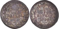 World Coins - Coin, Switzerland, 1/2 Batzen, 1799, , Billon, KM:A6