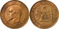 World Coins - Coin, France, Napoleon III, Napoléon III, 10 Centimes, 1854, Strasbourg