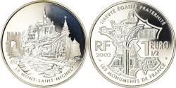 World Coins - France, 1-1/2 Euro, 2002, BE, , Silver, Gadoury:EU22, KM:1305