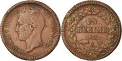 World Coins - Coin, Monaco, Honore V, Decime, 1838, Monaco, , Copper, KM:97.1
