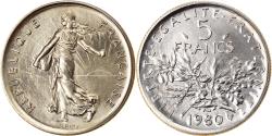World Coins - Coin, France, Semeuse, 5 Francs, 1980, Paris, , Nickel Clad