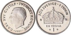 World Coins - Coin, Sweden, Carl XVI Gustaf, Krona, 2007, Eskilstuna,