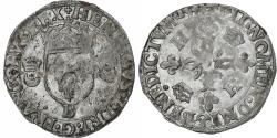 World Coins - France, Henri II, Douzain aux croissants, 1549, Rouen, Billon,