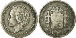 World Coins - Coin, Spain, Alfonso XIII, Peseta, 1894, Madrid, , Silver, KM:702