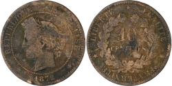 World Coins - France, Cérès, 10 Centimes, 1872, Paris, , Bronze, KM:815.1