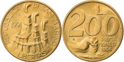 World Coins - Coin, San Marino, 200 Lire, 1991, , Aluminum-Bronze, KM:268