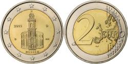 World Coins - Germany, 2 Euro, Hessen, 2015, Munich, Bi-Metallic,