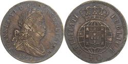 World Coins - Coin, Portugal, João VI, 40 Reis, Pataco, 1822, Lisbon, , Bronze