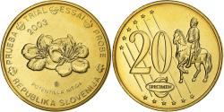 World Coins - Slovenia, 20 Euro Cent, Essai-Trial, 2003, Brass,