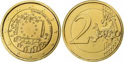 World Coins - Finland, 2 Euro, European Union Flag, golden, 2015, Vantaa, Bi-Metallic,