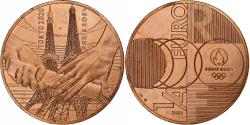 World Coins - France, 1/4 Euro, Sport Handover Tokyo-Paris, 2021, Paris, Copper,