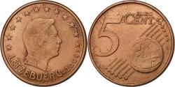 World Coins - Luxembourg, 5 Euro Cent, 2004, Utrecht, Copper Plated Steel,