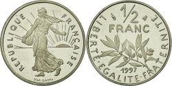 World Coins - Coin, France, Semeuse, 1/2 Franc, 1997, Paris, BE, , Nickel, KM:931.2