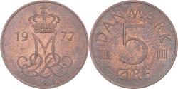 World Coins - Coin, Denmark, 5 Öre, 1977