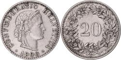 World Coins - Coin, Switzerland, 20 Rappen, 1906