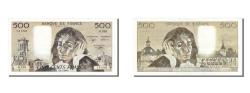 World Coins - Banknote, France, 500 Francs, 500 F 1968-1993 ''Pascal'', 1990, 1990-07-05