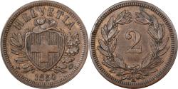 World Coins - Switzerland, 2 Rappen, 1850, Paris, Copper,